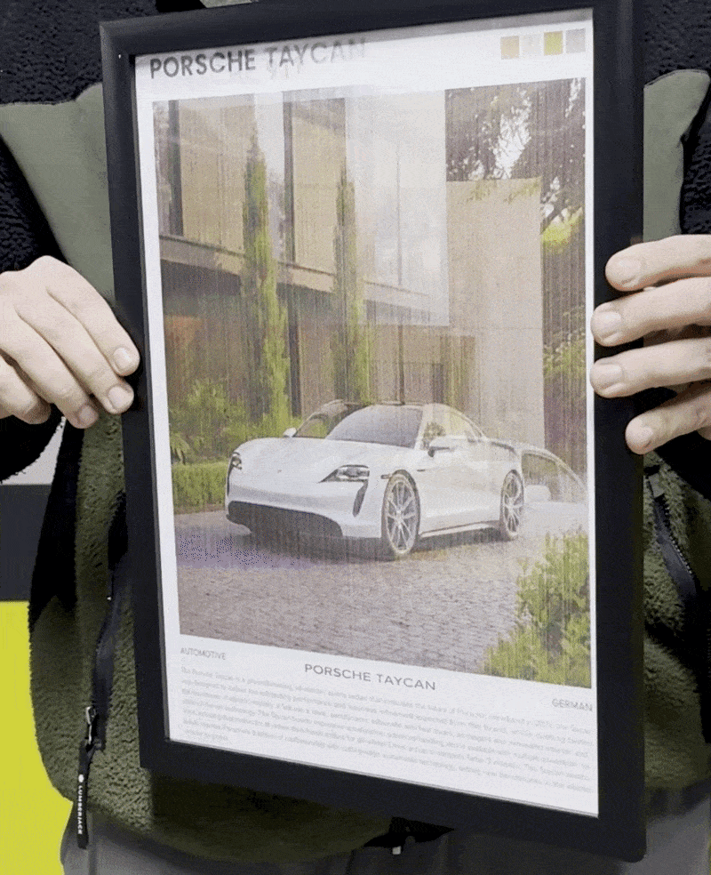 Porsche - Hareketli Tablo