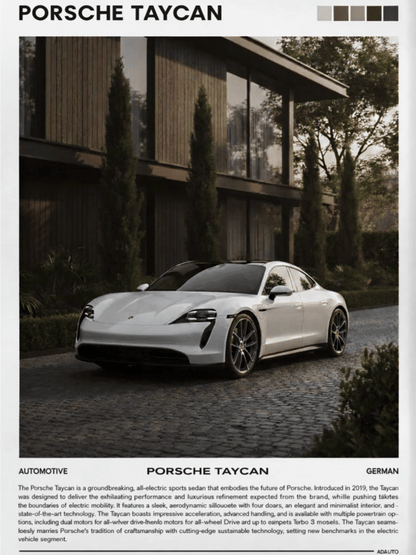 Porsche - Hareketli Tablo