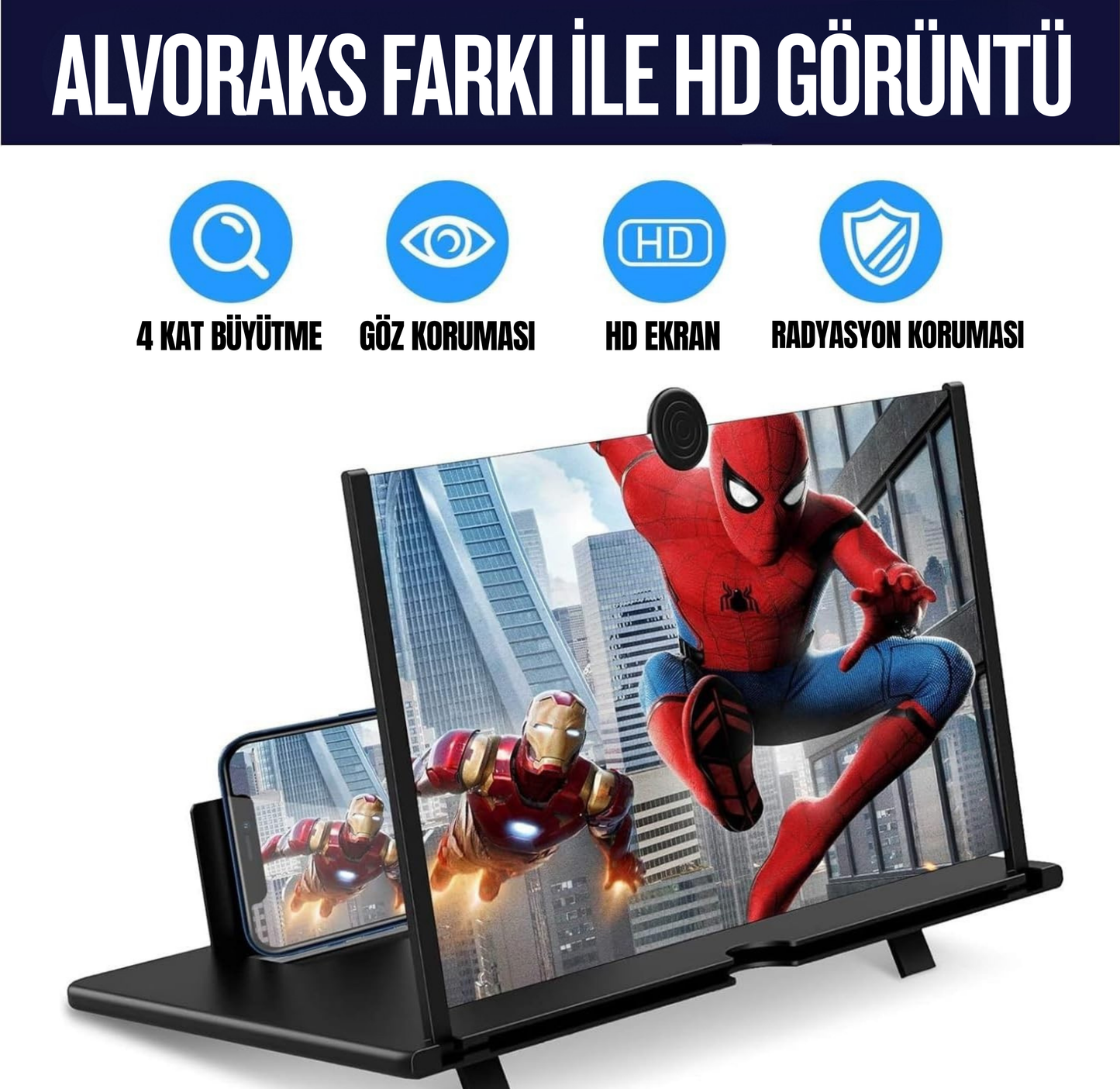 Alvoraks™ Telefon Ekran Büyüteci