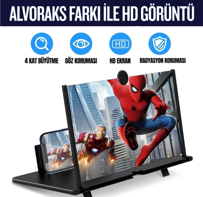 Alvoraks™ Telefon Ekran Büyüteci
